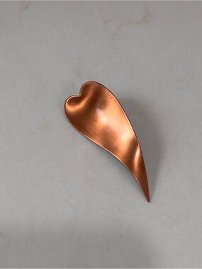 Kim MCM Copper Heart Petal Decorative Brooch